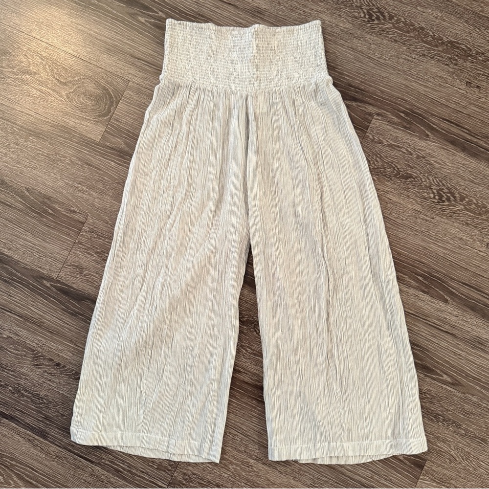 Reposhing Hatch Cream Wide-Leg Pants NWOT